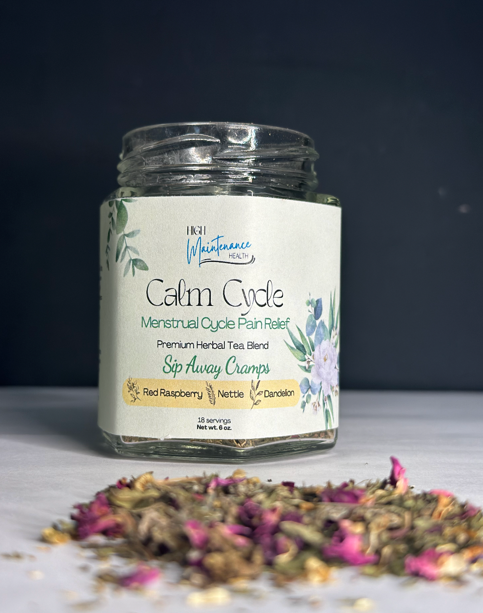 Calm Cycle Tea: PMS Pain Relief Support